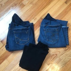Bundle of three maternity pants